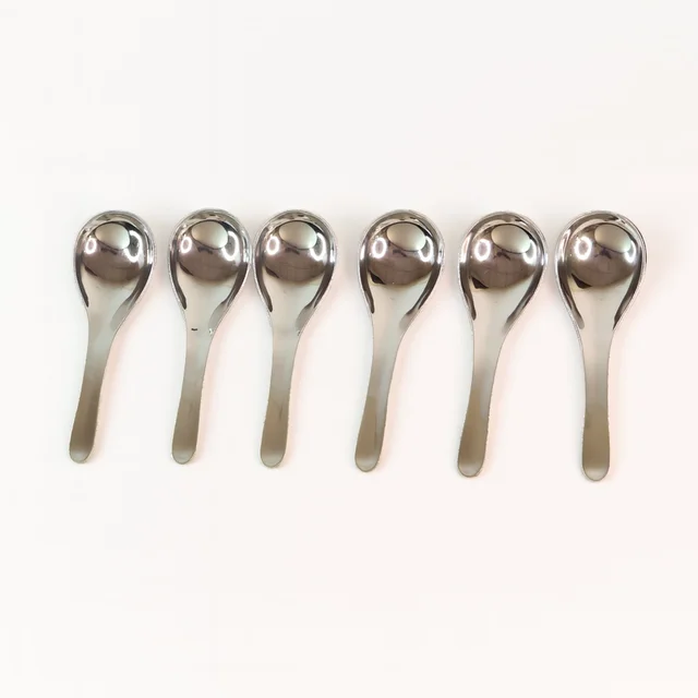 Stainless Steel Soup Spoon Set – Heavy Duty 6-Piece Dining Spoons