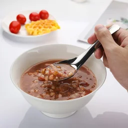 Stainless Steel Soup Spoon Set – Heavy Duty 6-Piece Dining Spoons