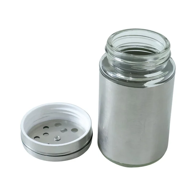 Stainless Steel Spice Jar – 2-in-1 Dual Dispensing with Window