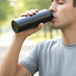 Stainless Steel Sports Water Bottle – 900ml, Leakproof & Durable