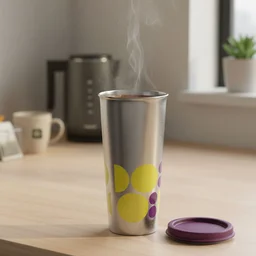 Stainless Steel Travel Tumbler 600 ML – Spill-Proof & Ergonomic