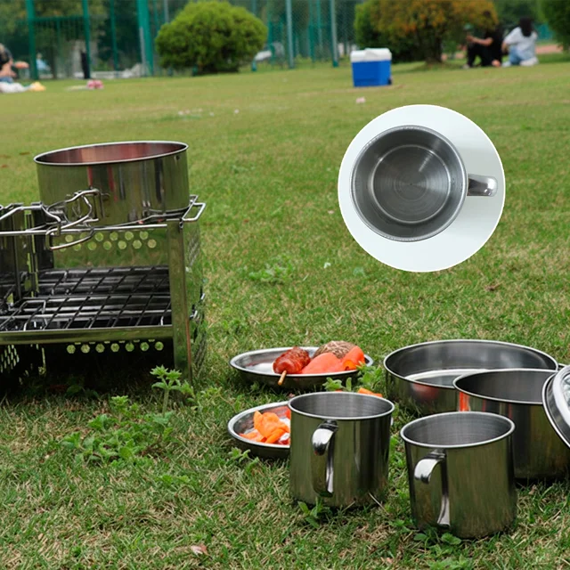 Stainless Steel Utility Mug – Durable Travel & Camping Cup