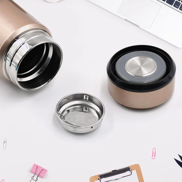 Stainless Steel Vacuum Bottle – Leak Proof Travel Thermos