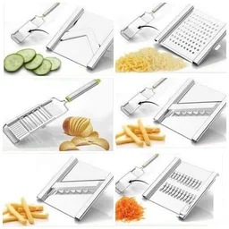 Stainless Steel Vegetable Chopper – 6-in-1 Slicer & Grater | Quickslice