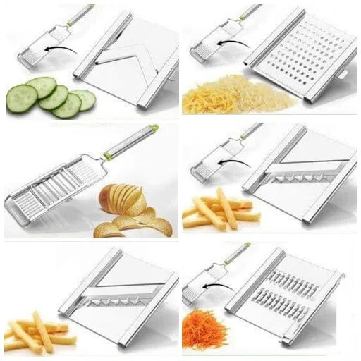 Stainless Steel Vegetable Chopper – 6-in-1 Slicer & Grater | Quickslice
