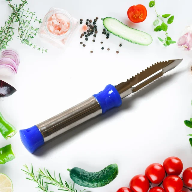 Stainless Steel Vegetable Peeler – 2-in-1 Dual Blade | Indo Glow