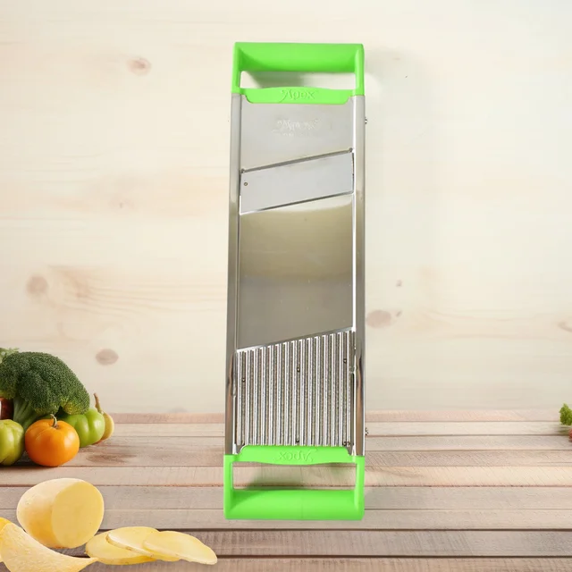 Stainless Steel Vegetable Slicer – Durable 2-in-1 Mandoline Cutter