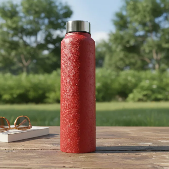 Stainless Steel Water Bottle 1000 ML – Leakproof & Insulated Red
