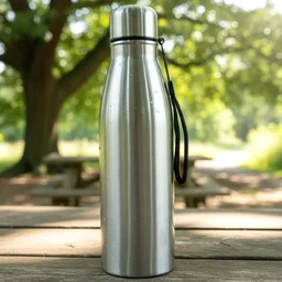 Stainless Steel Water Bottle 1000 ML – Leakproof with Carry Strap