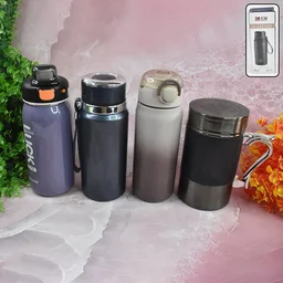 Stainless Steel Water Bottle 600ML – Leak-Proof & Reusable