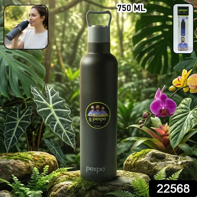 Stainless Steel Water Bottle – Keeps Water Hot & Cold for Hours