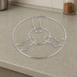 Stainless Steel Wire Trivet Set – Heat-Resistant 3-Pack