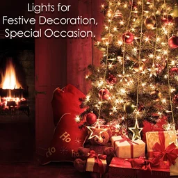 Star Curtain Lights – 12 LED Stars, 8 Flashing Modes | Indo Glow
