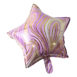 Star Marble Foil Balloon – Bright Party Decor for Celebrations