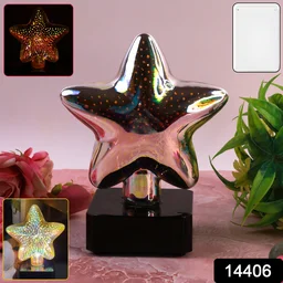 Star Shaped 3D Illusion LED Night Lamp – Multicolor Decorative Glow