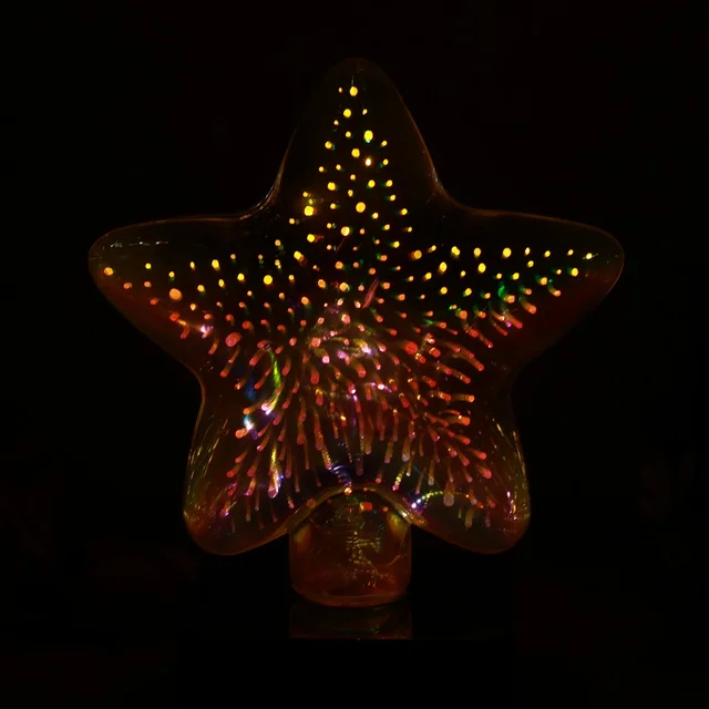 Star Shaped 3D Illusion LED Night Lamp – Multicolor Decorative Glow