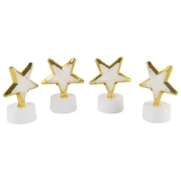 Star Shaped Flameless LED Candles – Set of 4 for Home Decor