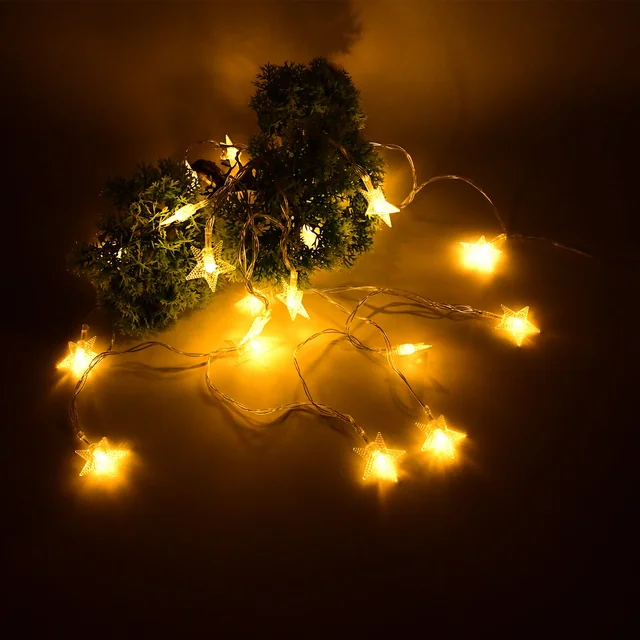 Star String Lights – USB Powered 20 LED Warm White Fairy Lights