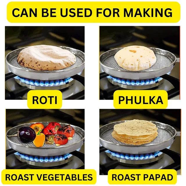Steel Roaster Grill Jali 37cm – Durable Stainless Steel | FirePot