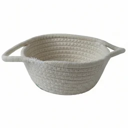 Storage Basket – Handwoven Cotton Rope for Organizing and Decor
