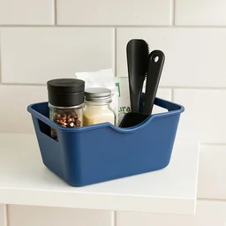 Storage Basket Organizer – Durable, Compact Utility Basket with Handles