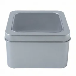 Storage Tin Box – Durable, Clear-Window with Secure Lid for Small Items