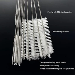 Straw Cleaning Brush – Stainless Steel & Nylon | storenzo