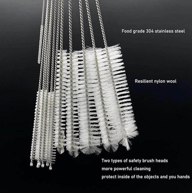 Straw Cleaning Brush – Stainless Steel & Nylon | storenzo