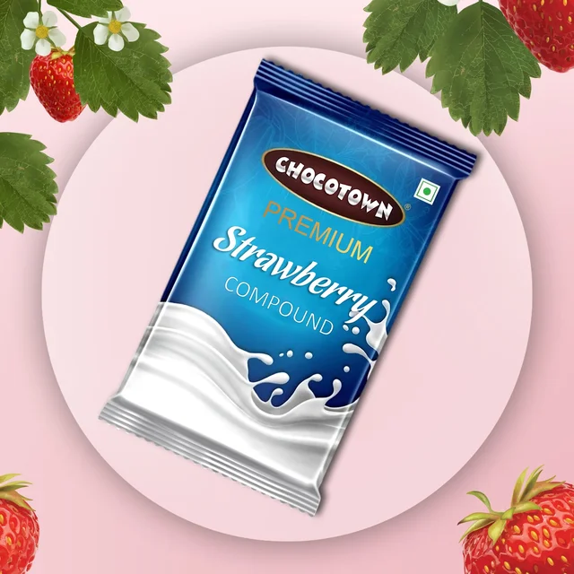 Strawberry Compound – Premium Baking Slab 500gm | Chocotown
