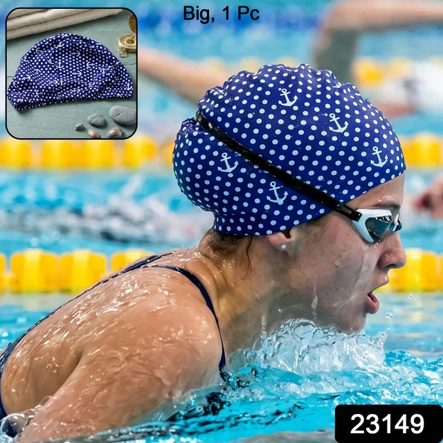 Stretchable Swimming Cap for Long Hair – Large, Comfortable Fit