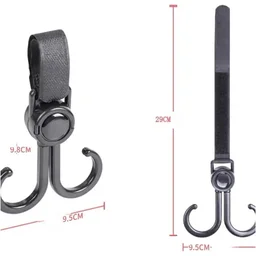 Stroller Hook – 360° Rotating Multi-Purpose Bag Hanger | GlimmerHome