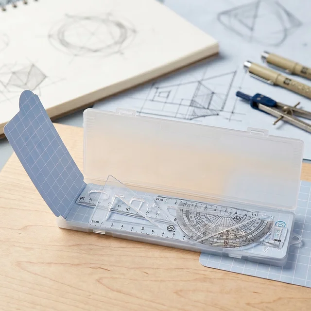 Student Geometry Ruler Set – Accurate 20cm Drawing Tools