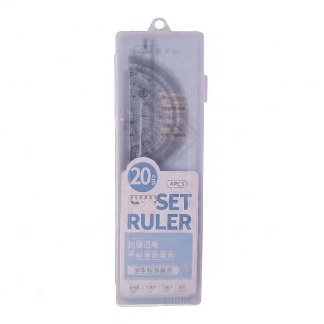 Student Geometry Ruler Set – Accurate 20cm Drawing Tools