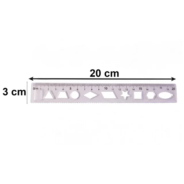 Student Geometry Ruler Set – Accurate 20cm Drawing Tools