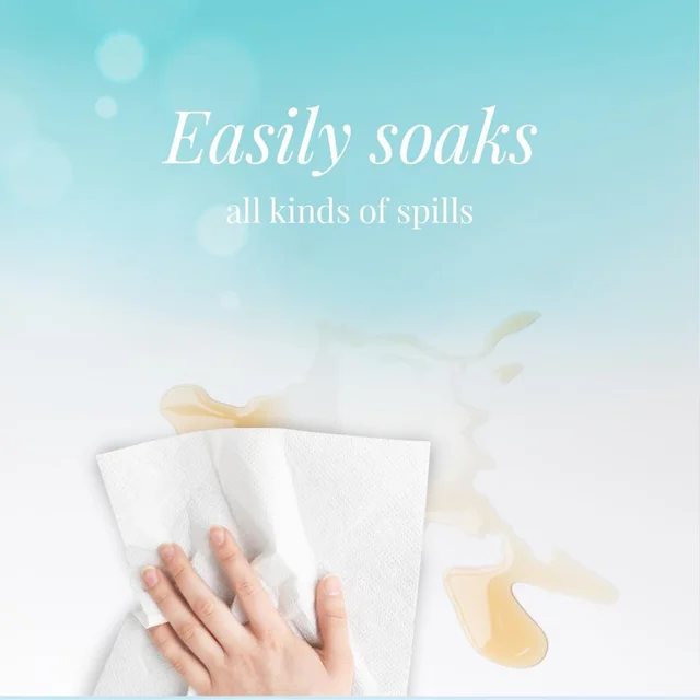 Super-Absorbent Kitchen Roll – 4 Rolls with 240 Sheets