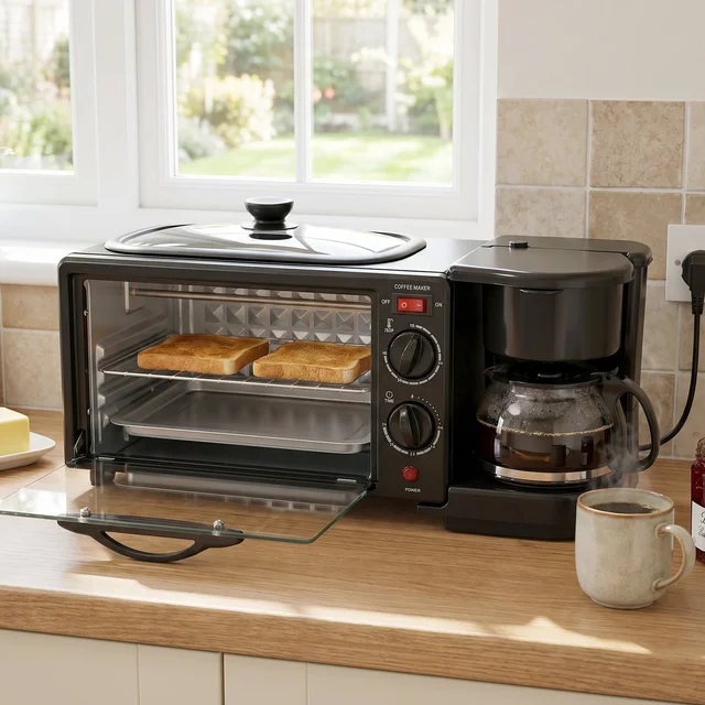 Suta 3 in 1 Breakfast Maker – Compact Kitchen Multi-Functional Appliance
