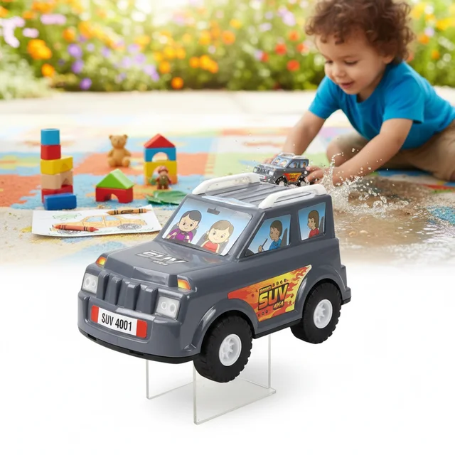 SUV Toy Car for Kids – Realistic Design & Movable Wheels
