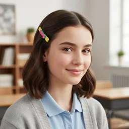 Sweet Text Hair Clip Set – Trendy Lightweight Fashion Pins (4 Pc)