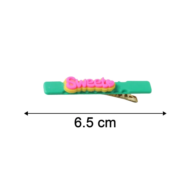Sweet Text Hair Clip Set – Trendy Lightweight Fashion Pins (4 Pc)