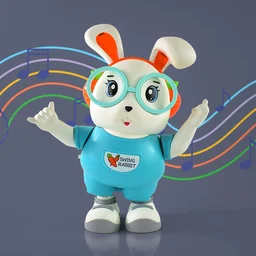 Swing Rabbit Musical Dancing Toy – LED Lights & Fun Music