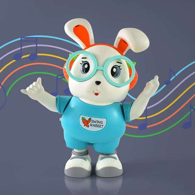 Swing Rabbit Musical Dancing Toy – LED Lights & Fun Music