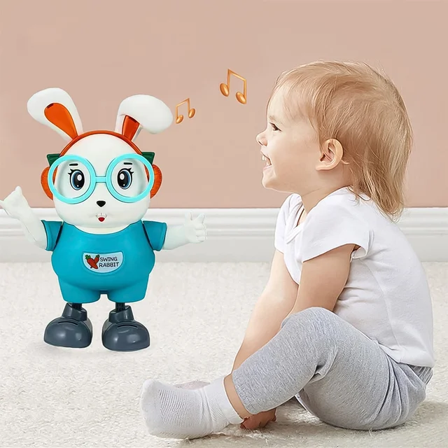 Swing Rabbit Musical Dancing Toy – LED Lights & Fun Music