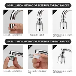 Swivel Faucet Aerator – 360° Rotatable & Foldable | Mist & Relax