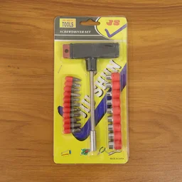 T Handle Screwdriver Set – 20-in-1 Interchangeable Heads Kit