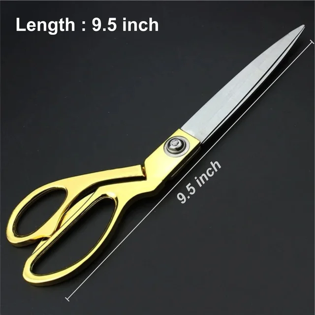 Tailoring Scissor – 9.5 Inch Golden Stainless Steel | Cisora
