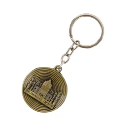 Taj Mahal Souvenir Keychain – Antique Brass Finish Durable Metal