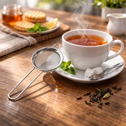 Tea Strainer – Stainless Steel 3-Piece Set with Fine Mesh