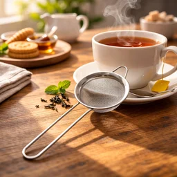 Tea Strainer – Stainless Steel 3-Piece Set with Fine Mesh