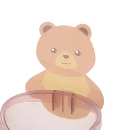 Teddy Bear Toothbrush Holder – Wall Mount, Self-Adhesive | BrushedUp