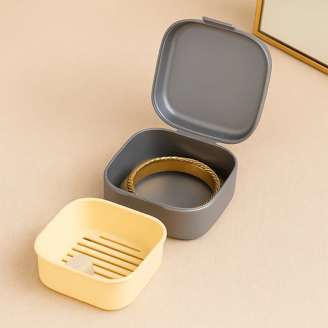 Teeth Storage Box – Hygienic Denture Case with Inner Tray